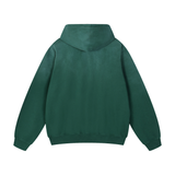 "Drawn Ribs" Hoodie, Faded Forest