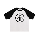 "SKELLIGGY" Tee, Black and White
