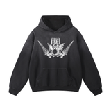 "Dossier" Hoodie, Sunfade Black