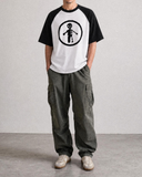 "SKELLIGGY" Tee, Black and White