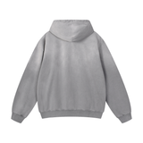 "STAMPED" Hoodie, Black on Grey